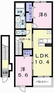 サンリットベルAの間取り画像