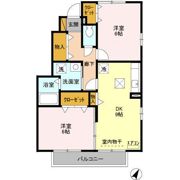 ガーデンコート Cの間取り画像