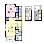 Liberty東合川の間取り画像