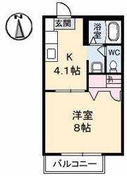 カサベルデⅢの間取り画像