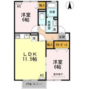 清水崎ハウス A棟の間取り画像