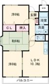 ラフィネ星田の間取り画像