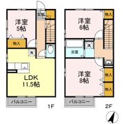 エム フィールド 南中山 Aの間取り画像