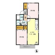 セジュールみなみ B棟の間取り画像
