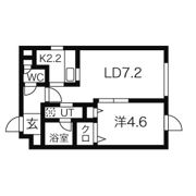 ブランノワール中の島の間取り画像