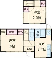 浦田貸家の間取り画像