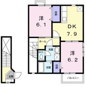 メゾンクレストの間取り画像