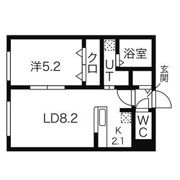 キューブ中の島2・3Nの間取り画像