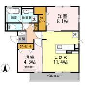 ソレイユの間取り画像