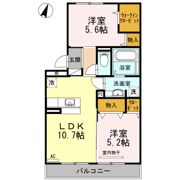 ベルヴュー A棟の間取り画像