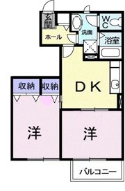 オーブリー松ノ内の間取り画像