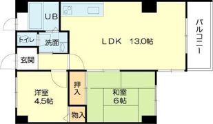 ロイヤルコーポ姫路栗山町の間取り画像