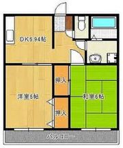 アザレアハイツハンダ第1の間取り画像