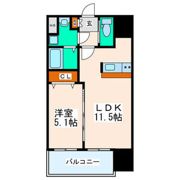 シティタワー二十人町の間取り画像
