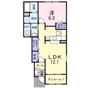 ピア コート Ⅰの間取り画像