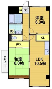 ドエル・梅の宮館の間取り画像