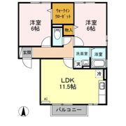 メゾンプレジール A/Bの間取り画像