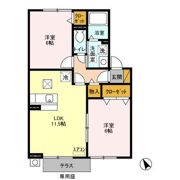アミューズA・B Aの間取り画像