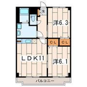 クレスタート2の間取り画像