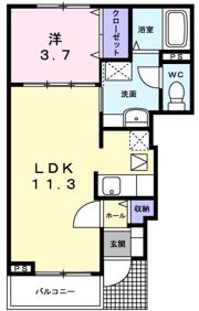 エスペランサⅠの間取り画像