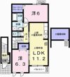 リヴァーサイドレジデンスAの間取り画像