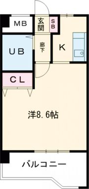 三和平城グランドパレスの間取り画像