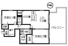 メゾンヴェールYの間取り画像