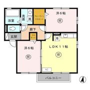 ソレール メゾン K Cの間取り画像