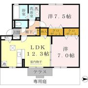 アダージョ N棟の間取り画像