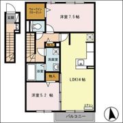 アプロディール ハート Ⅰの間取り画像