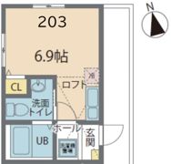 カインドネス港南1号棟の間取り画像