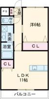 グランドハイツ馬場山緑の間取り画像