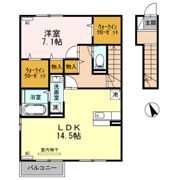 オーリー Bフラットの間取り画像