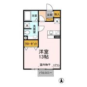 マリーパレス Aの間取り画像