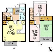 長浦駅前ハイツ Cの間取り画像