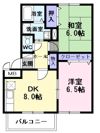 ヒルズかすみの間取り画像