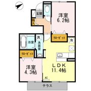 D-room三苫の間取り画像
