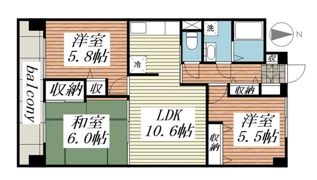 サニープレイスの間取り画像