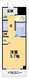 エクシード西院Ⅱの間取り画像