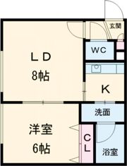 ACTIVE・K中の島の間取り画像