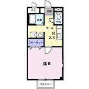 フラット浜野の間取り画像