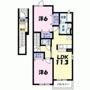 ナチュレAGAKEⅡの間取り画像