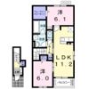 レリアン Ⅱの間取り画像