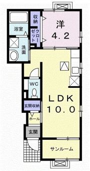 プラシードAの間取り画像