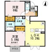 アズールDの間取り画像