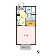 サフラン Bの間取り画像