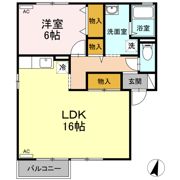 ハイツ田園 Ⅱ B棟の間取り画像