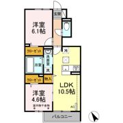 Cozy長者原西 B棟の間取り画像