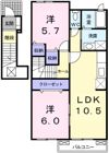サニーヒル Ⅱの間取り画像