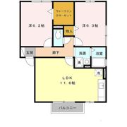 ウエストリヴァーⅡの間取り画像